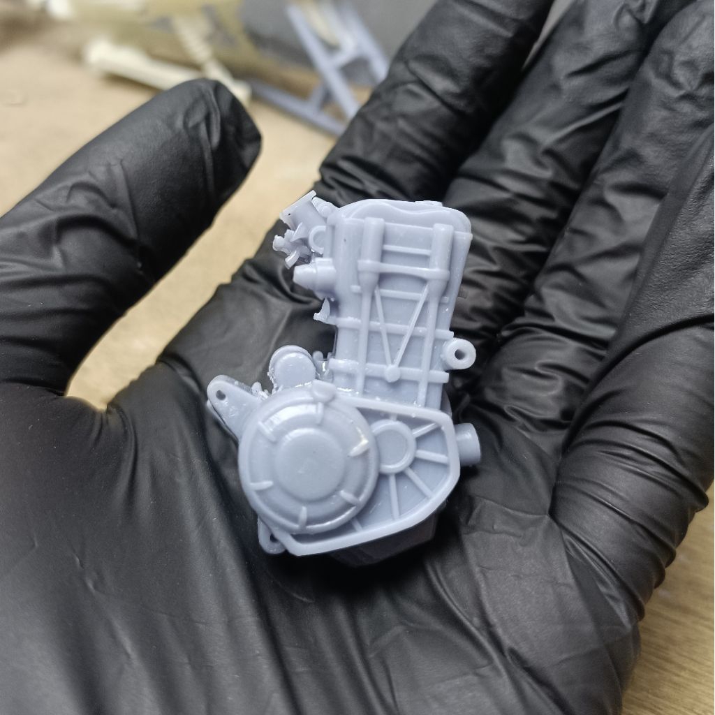 WXZ FACTORY miniatur mesin cbr250rr 3d print sakala 1:12