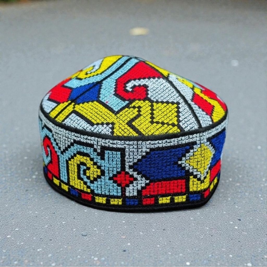 peci pakistan exclusive/peci pakistan original full bordir premium peci kopiah pria dewasa