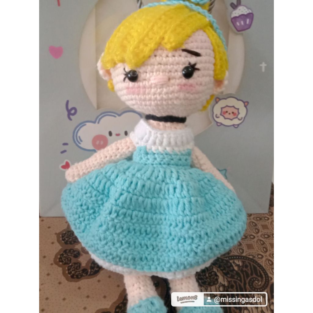 princess boneka rajut
