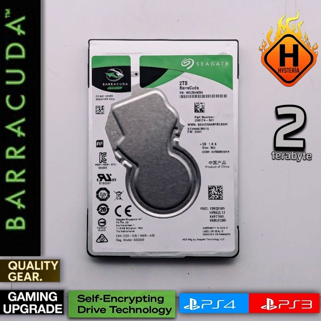 Hardisk Internal 2TB SGT | HDD Hardrive Harddisk 2.5" Internal PC PS4 Laptop Garansi