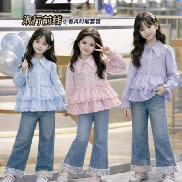 RAGILSTORE.ID SETELAN ANAK TWEED PAYET LUXURY