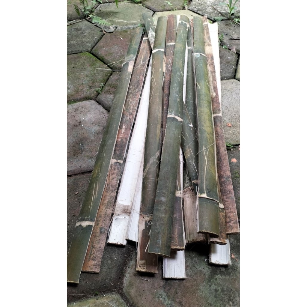 Bambu belah/bambu buat pagar ayam/bambu buat Lanjar tanaman/Bambu belah isi12