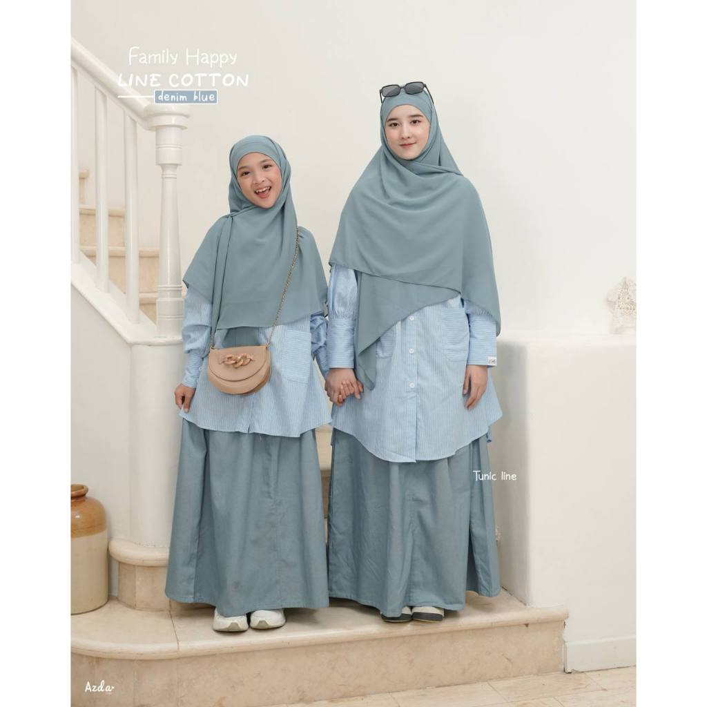 HAPPY FAMILY COTTON LINE BY AZDA/ ABAYA SYARI/ GAMIS SYARI JUMBO KEKINIAN/ ABAYA LINE GAMIS LINE/ GA