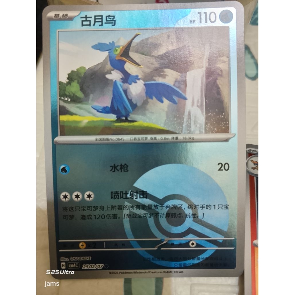 Pokemon Cramorant holo china