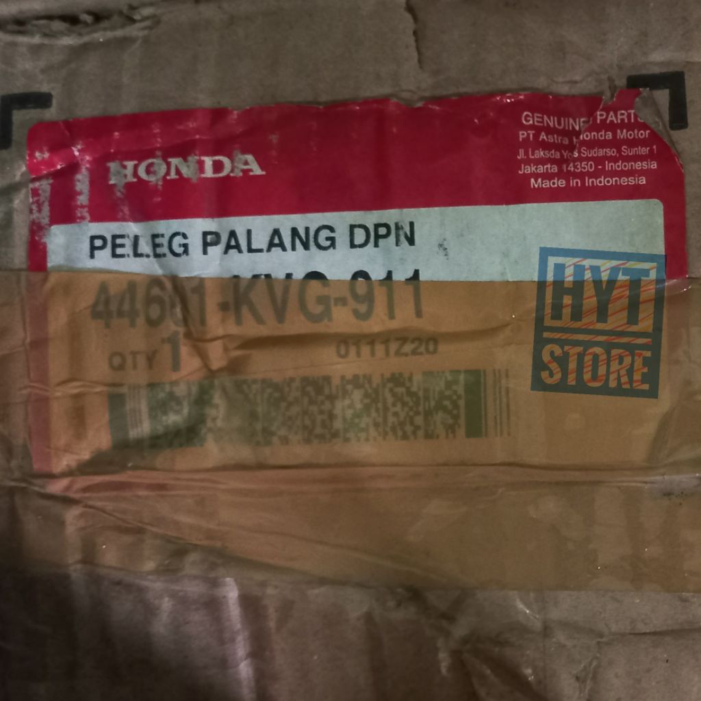 Cast Wheel FR MA AX GY 44601-KVG-911 Velg Pelek Palang Racing Roda Depan Beat KVY Karbu Scoopy Fi K1