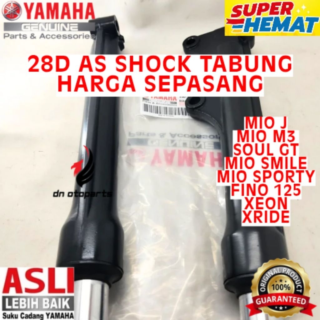 AS SHOCK TABUNG HARGA SEPASANG ORIGINAL YAMAHA KODE 28D, AS SHOCK TABUNG MIO J, AS SHOCK TABUNG MIO 