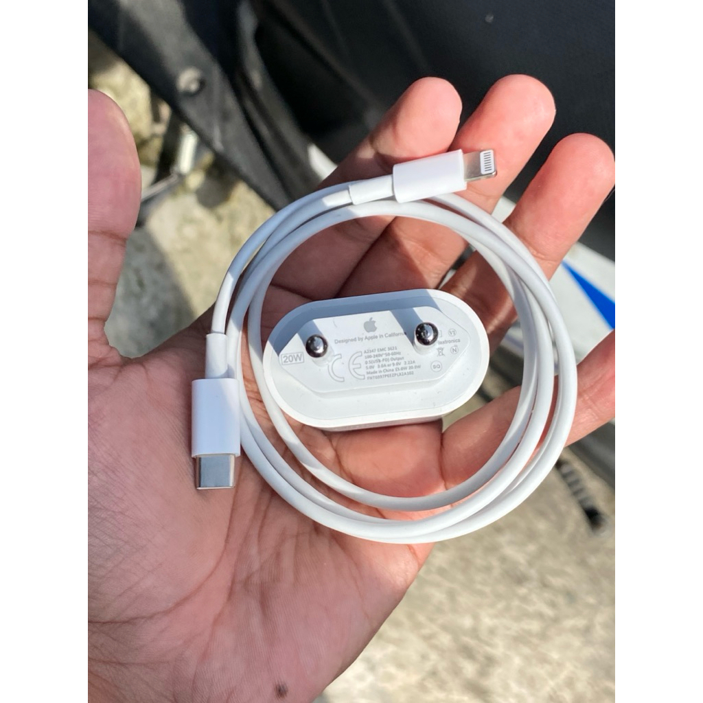 Cas iphone 20watt copotan inter charger kabel ip Lightning ces X 11 12 13 14 8 7 plus