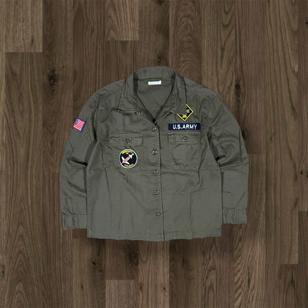 WORK SHIRT MILITARY LONG SLEEVED BROWNY STANDARD