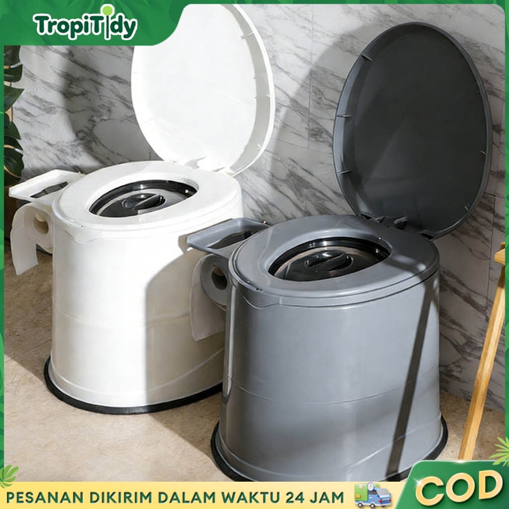 SALVO Mobile Toilet/WC Duduk Portable/Toilet Portable- untuk Lansia, Wanita Hamil & Pasien