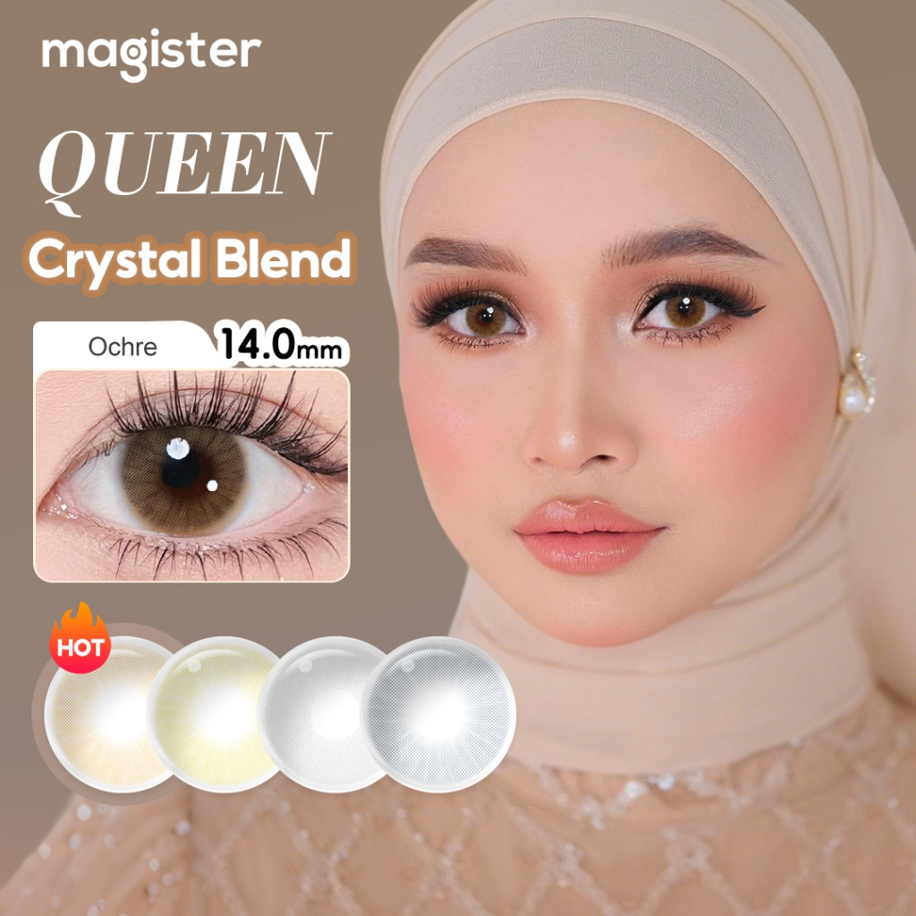 [0.00 s/d -8.00] Magister softlens Minus 14.00MM Queen Ochre Soflen Minus Graphite Amber Soflen Sepa