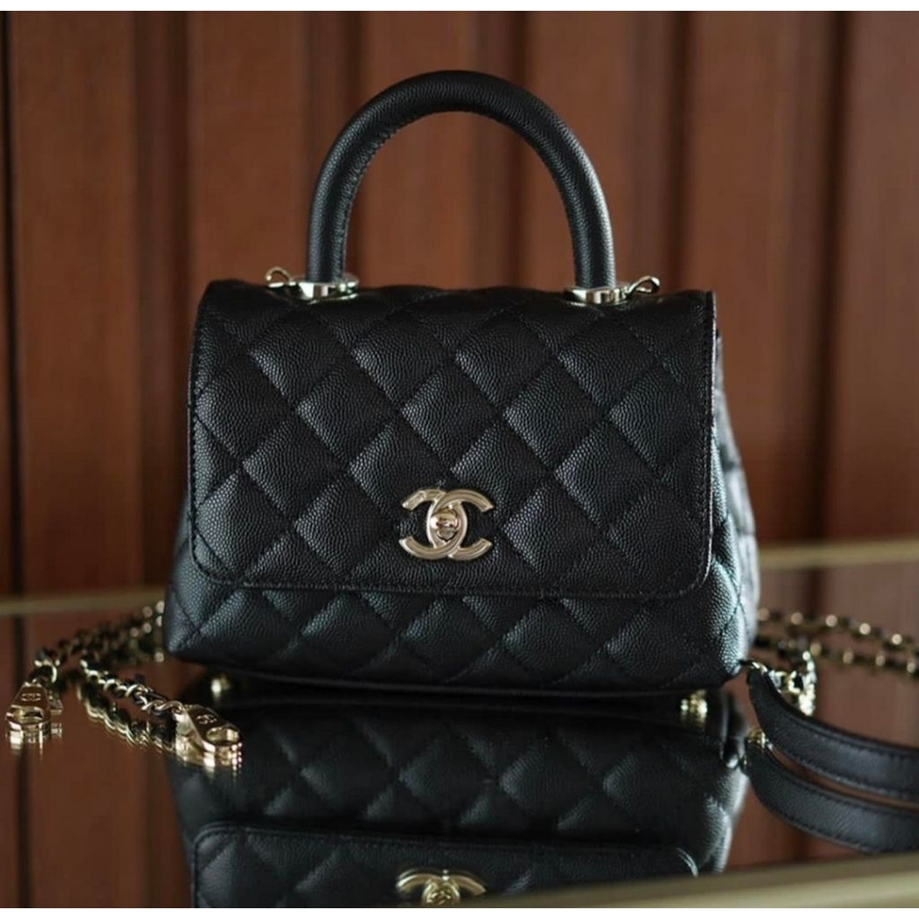 Preloved Chanel Coco Handle Mini Black Colour