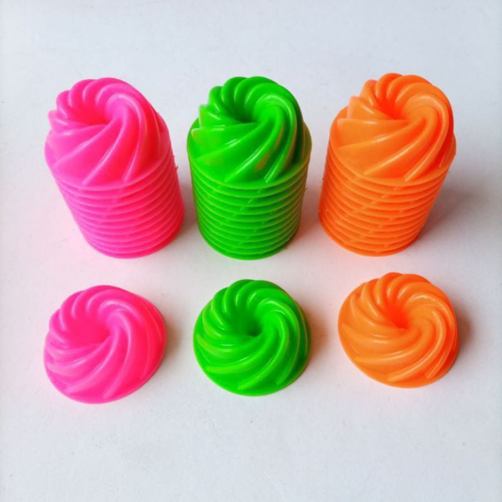 Cetakan Kue Puding Agar Twister - Cetakan Kue Kukus Plastik - Cetakan Agar Jelly Puding Kue Putu Ayu