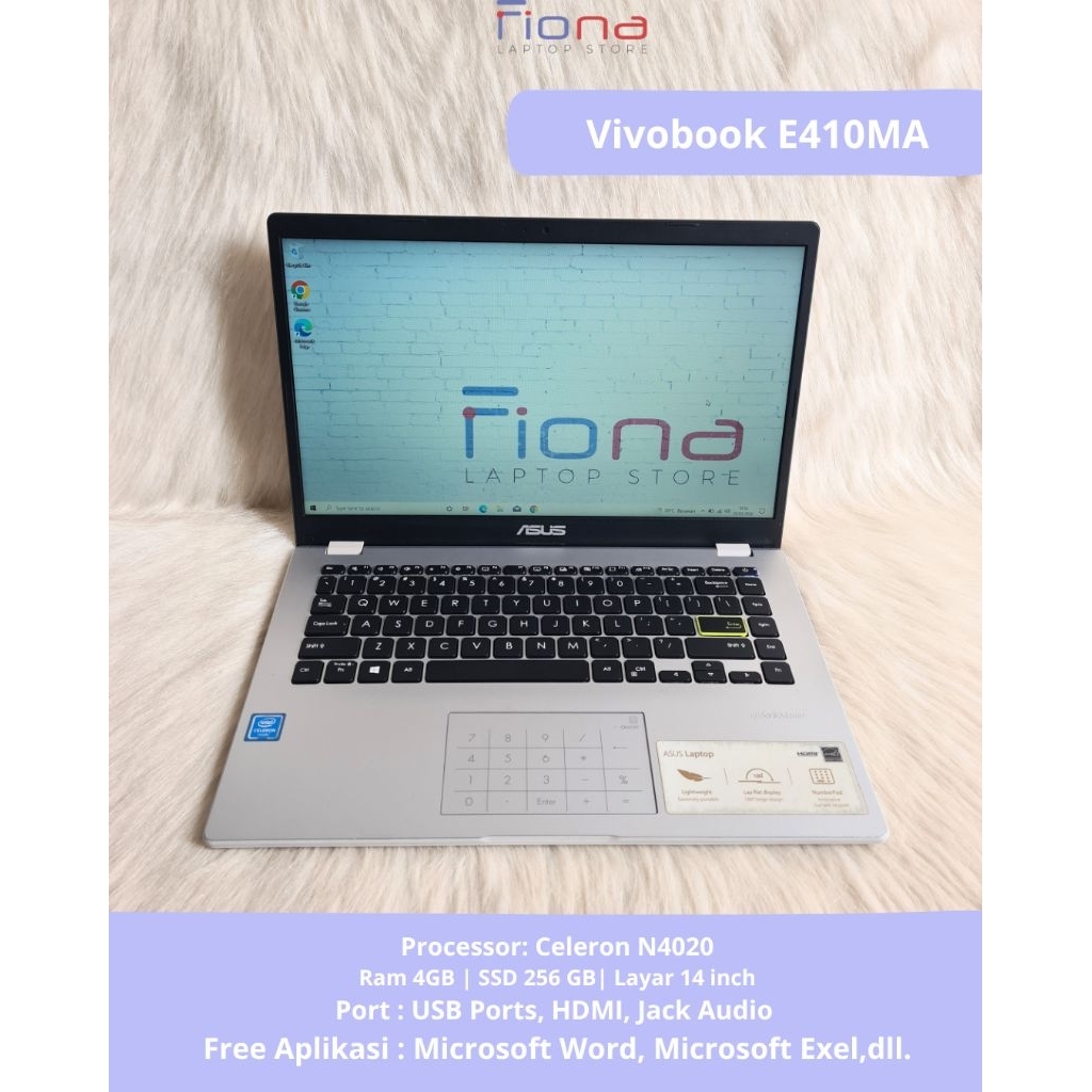 Laptop Vivobook E410MA | Celeron N4020 | Ram 4gb SSD 256gb (l20551)
