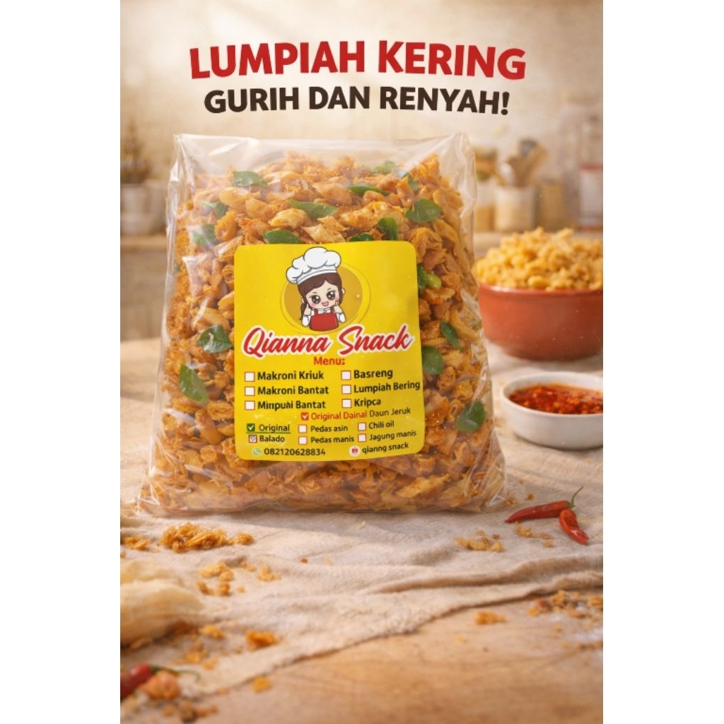 Lumpia kering original daun jeruk 1kg