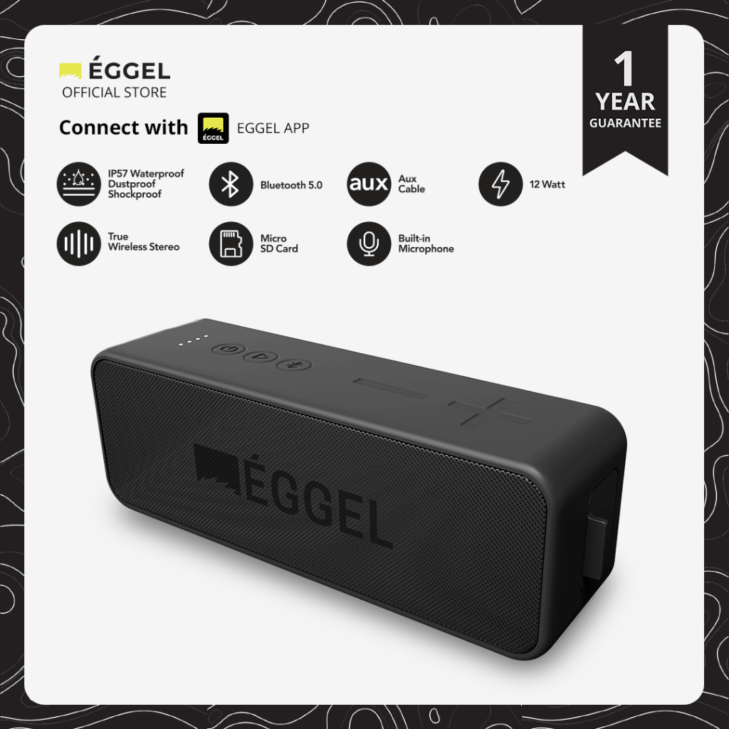 Eggel Active 2S Waterproof Portable Bluetooth Speaker