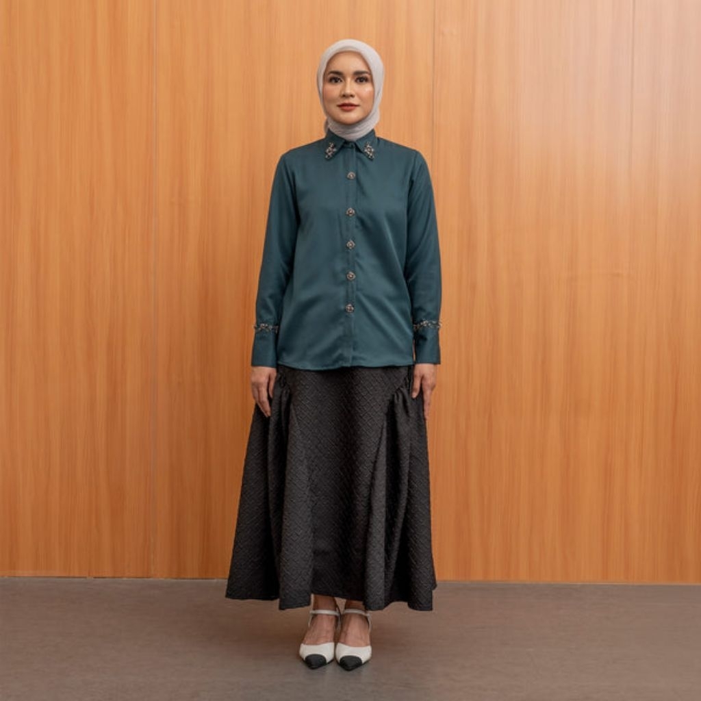 Jenna and Kaia Official - Efra Top Jenna & Kaia Lampung - Kemeja Wanita Terbaru