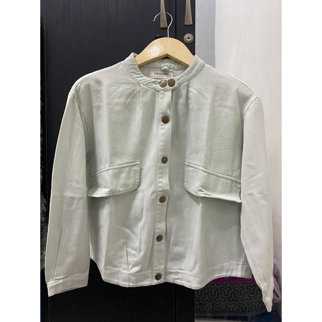 jacket jeans sage
