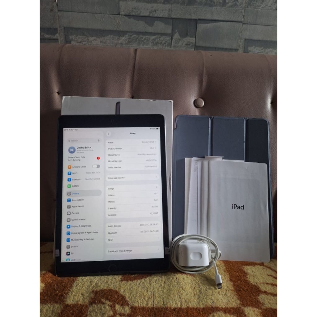 iPad Gen 9 fullset bonus case