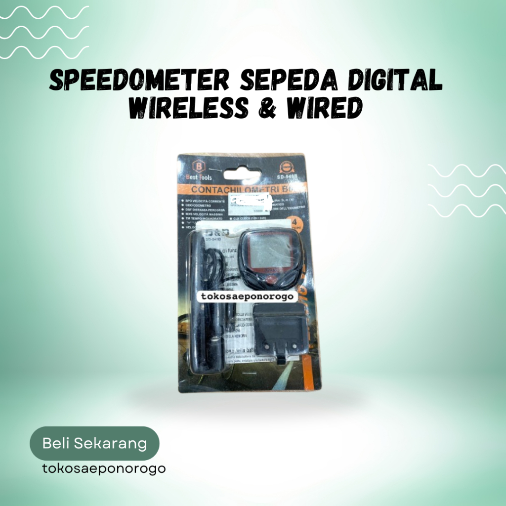 SPEEDOMETER SEPEDA DIGITAL WIRELESS & WIRED