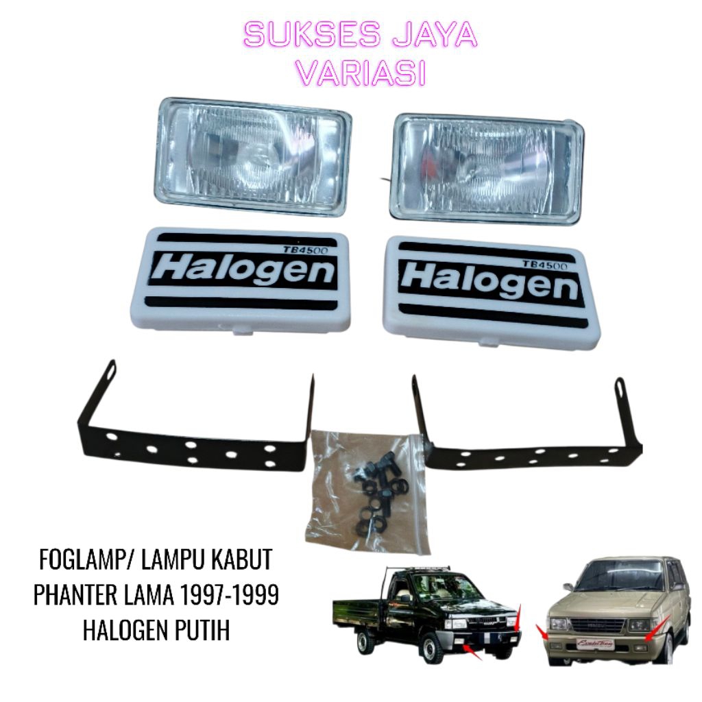 FOGLAMP LAMPU KABUT MOBIL PHANTER LAMA 1996-1999 PUTIH