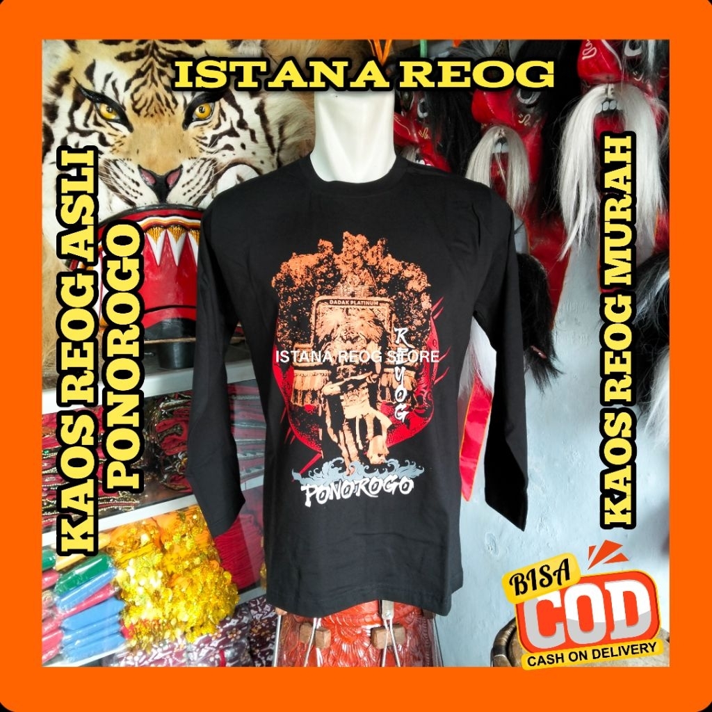 KAOS REOG / KAOS REOG PONOROGO / KAOS ASLI PONOROGO / KAOS REOG MURAH