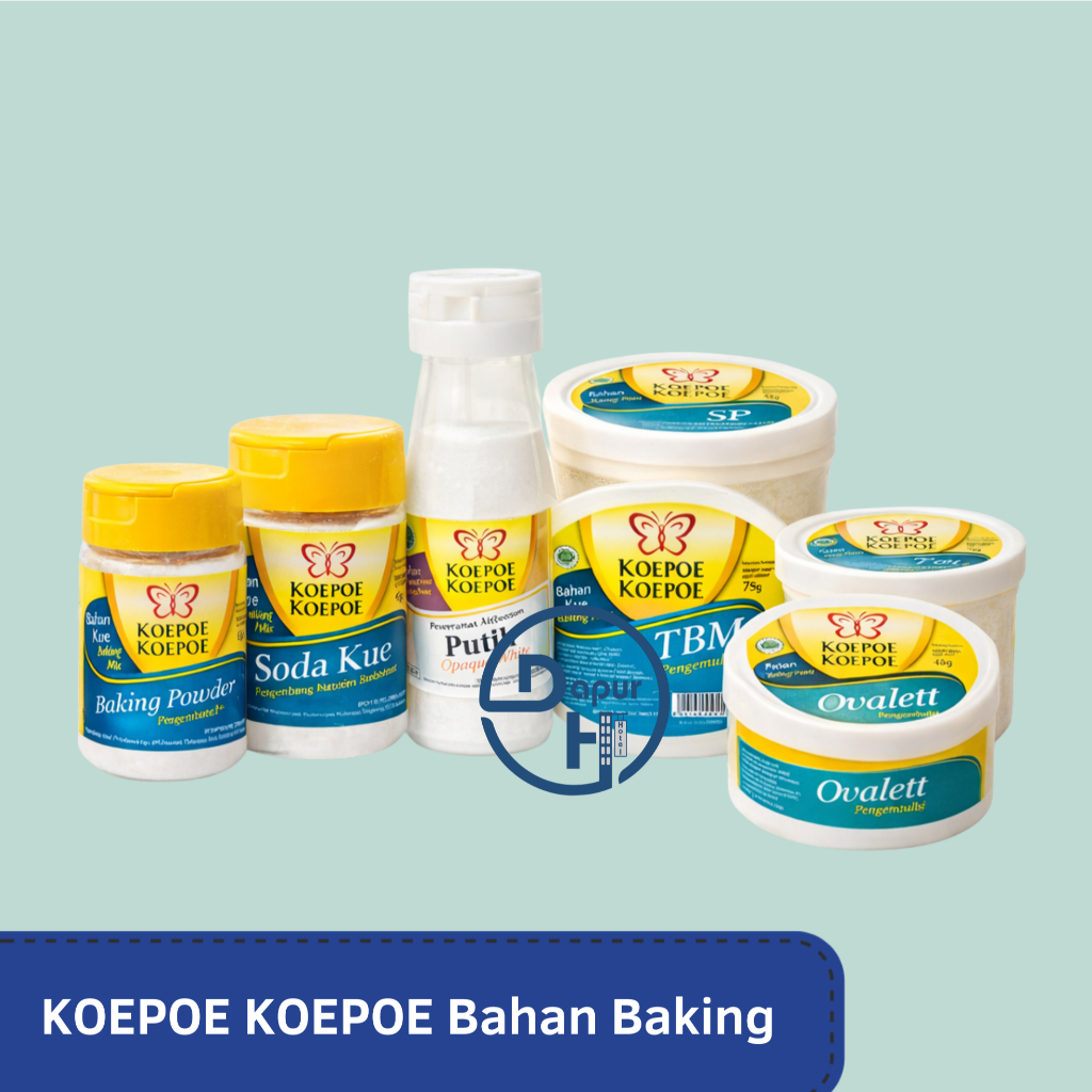 KOEPOE KOEPOE Bahan Baking // Soda Kue SP TBM Ovalett Perisa Vanilla Pewarna Makanan// Pengembang Ku
