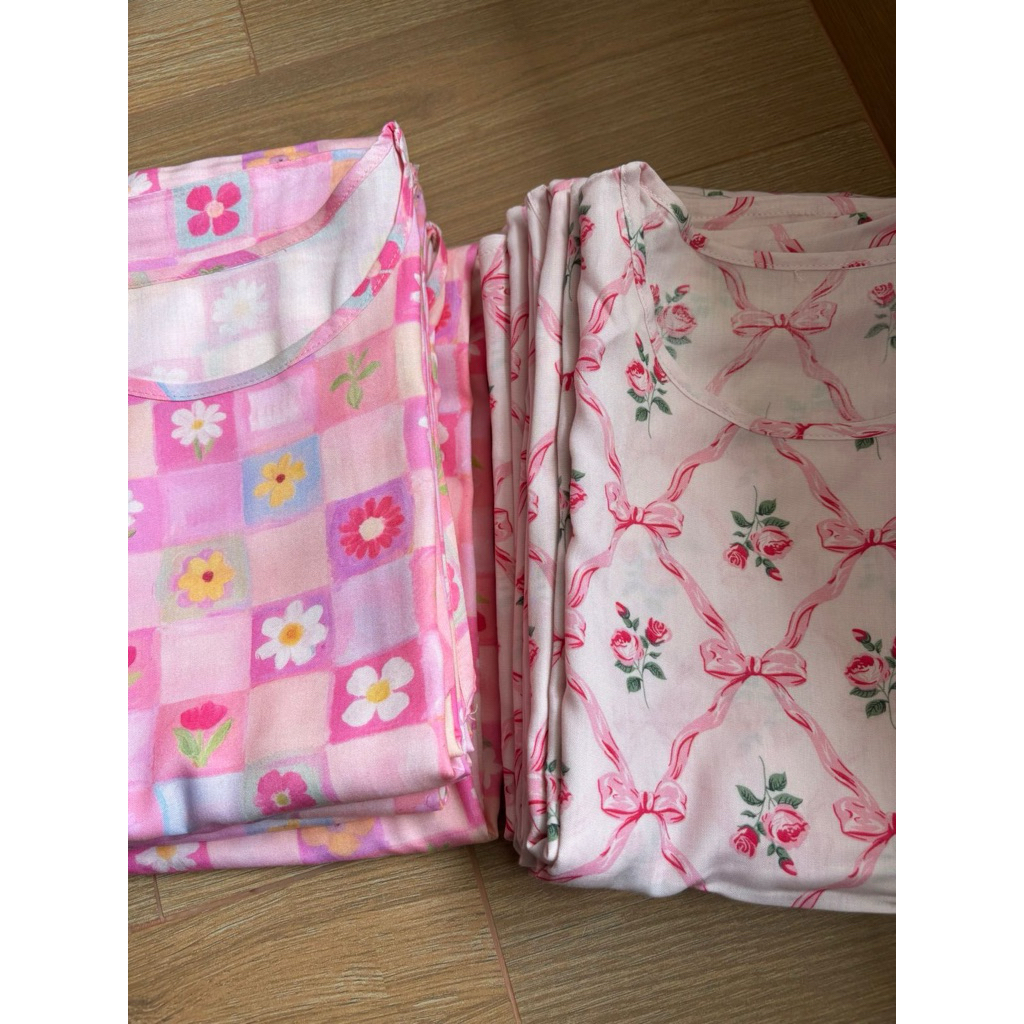 Daster Panjang Jumbo Remaja to Dewasa Rayon Premium Tangan Pendek