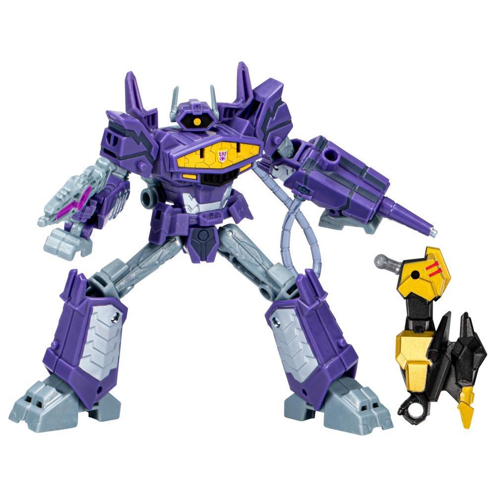 Transformers Toys EarthSpark Deluxe Class Shockwave Action Figure TFOF6736 Mainan Robot