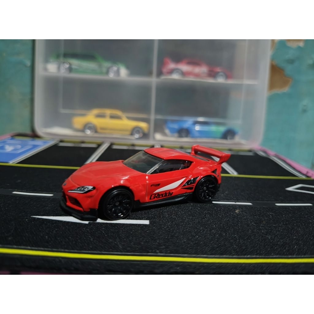 hotwheels toyota supra mk5 merah