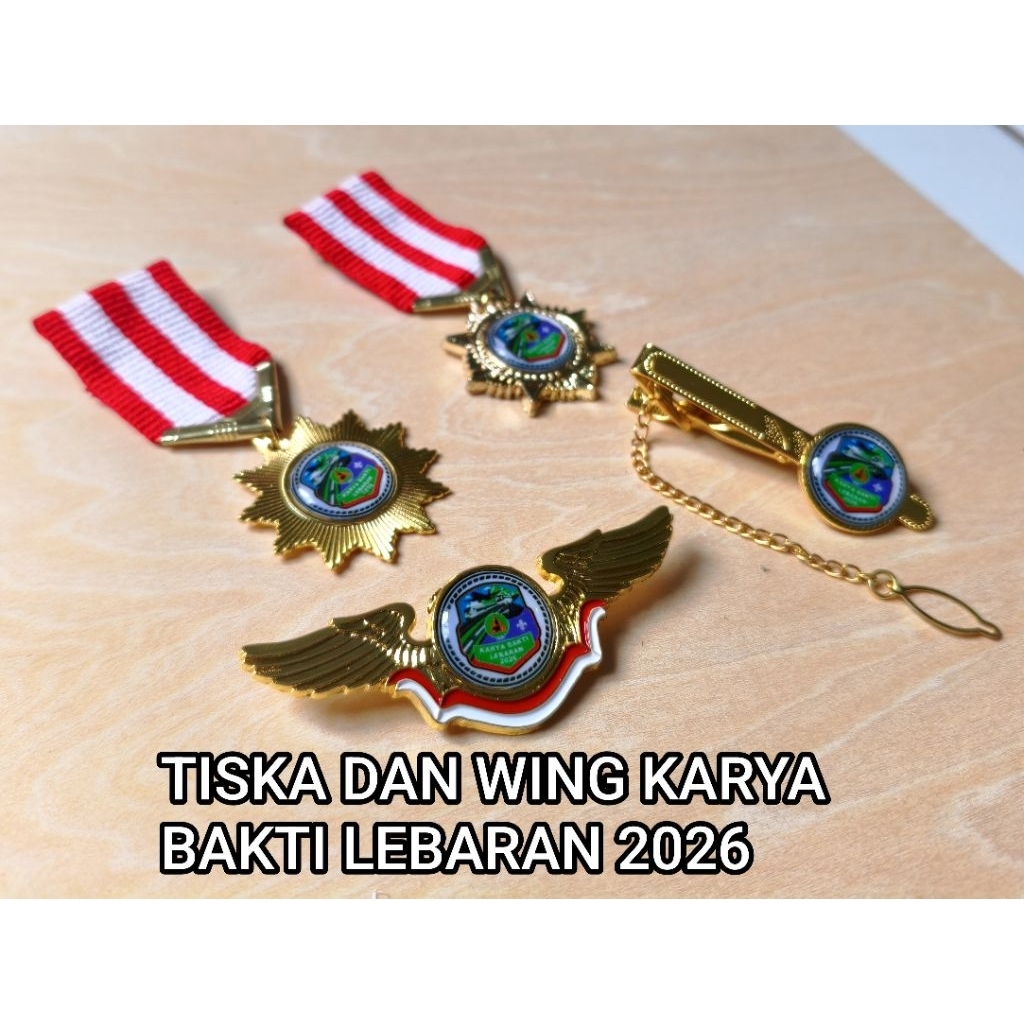 Tiska karya bakti tebaran, wing karya bakti lebaran, jepit kacu Tigor Karya Bakti Lebaran 2026 Pramu