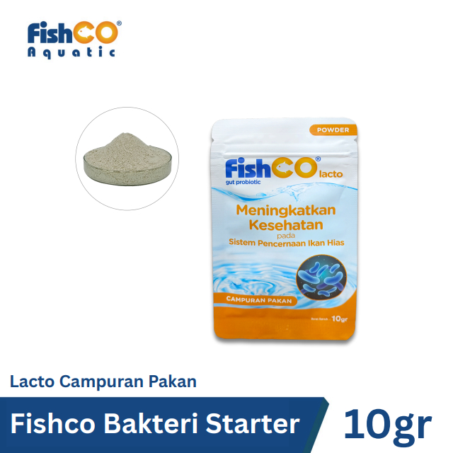 FISHCO Probiotik Lacto - Campuran Pakan Ikan Hias 10gr