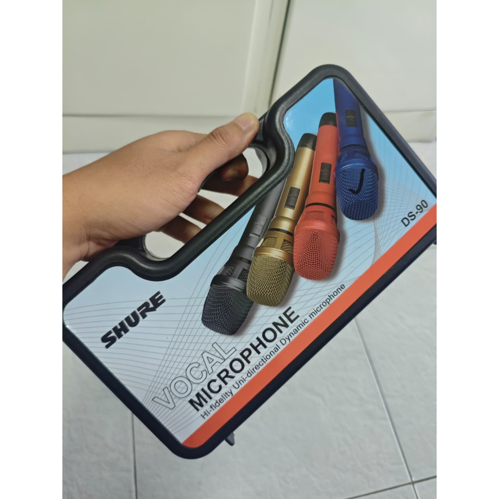 MICROPHON KARAOKE SHURE S-90 MIC KABEL