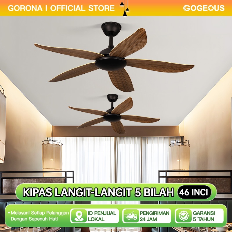 kipas angin gantung plafon 42/52 inci remote kipas angin ruang tamu kipas baling baling gantung besa