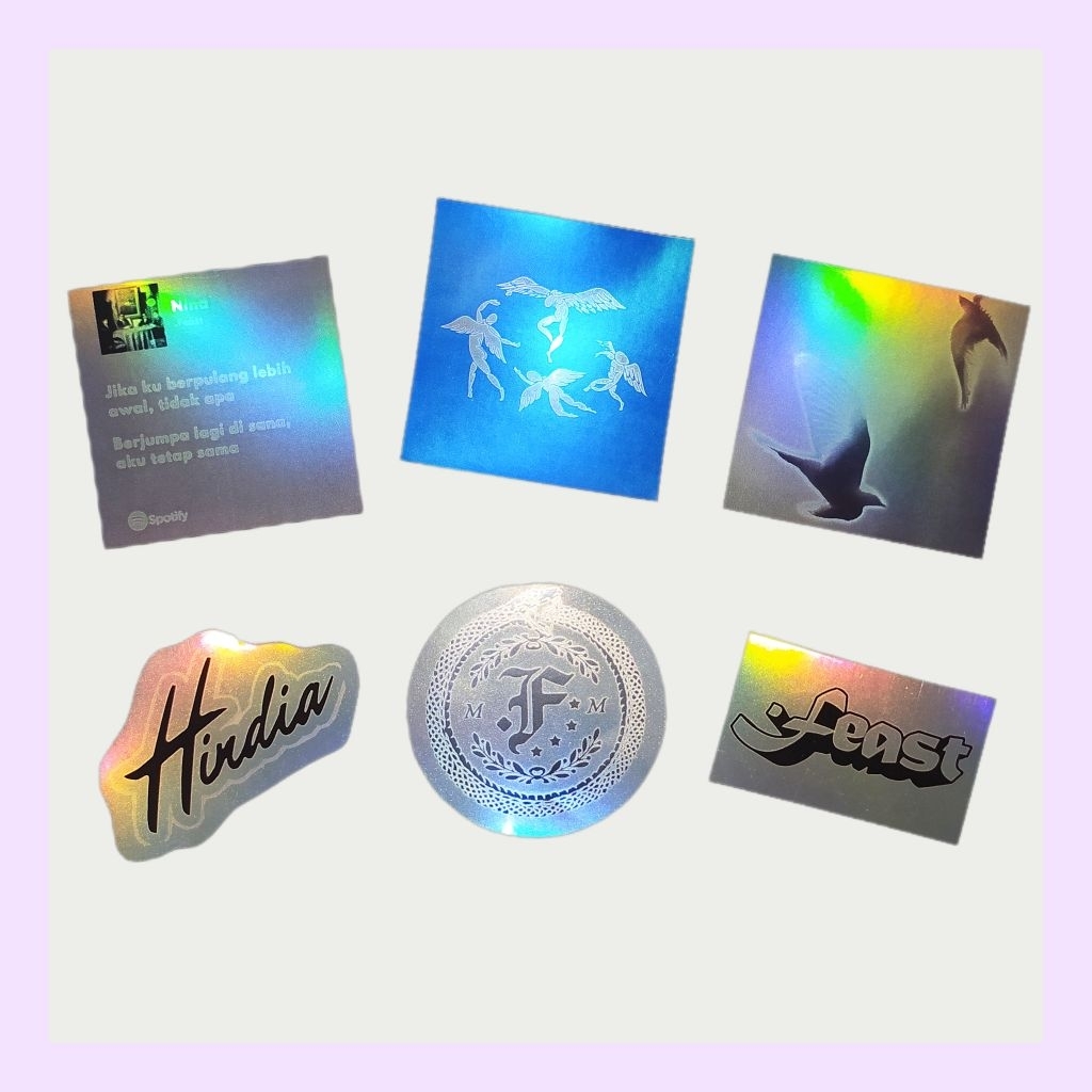 [HINDIA] STICKER HOLOGRAM HINDIA FEAST BASKARA STICKER FREEBIES KONSER