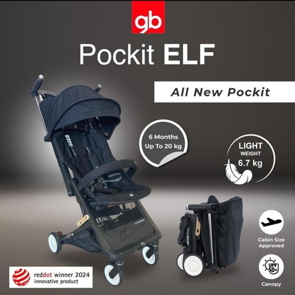 Stroller Gb Pockit ELF Cabin Size / Stroller Anak Cabin Size