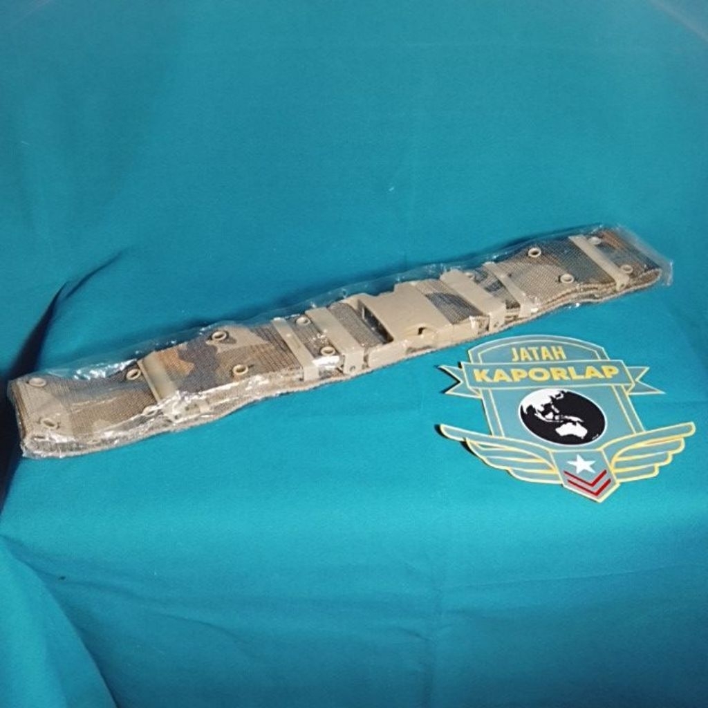 Sabuk kopel loreng gurun kaporlap jatah TNI