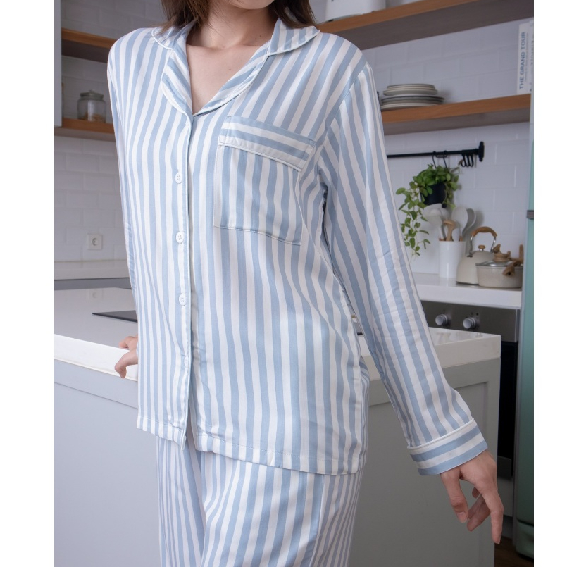FELFE - Jade Pajamas Piyama Couple Lengan Panjang-Celana Panjang | Couple Pajamas | Couple Family Se