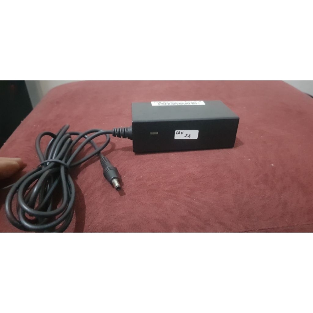 charger monitor lcd tv samsung 12v 2.1A bekas normal original