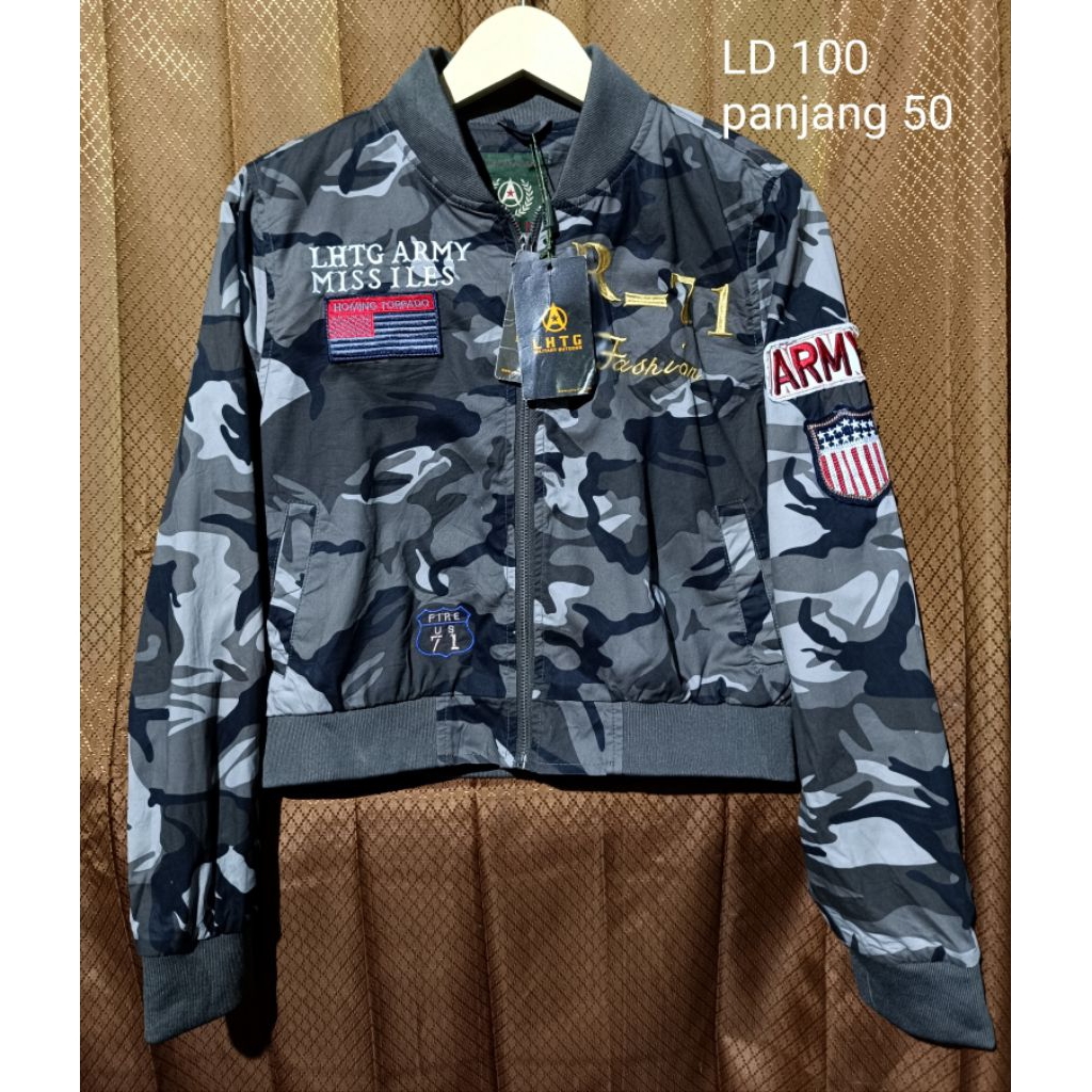 jaket kanvas camo jaket bomber camo jaket bomber loreng abu jaket bomber loreng crop jaket bomber cr