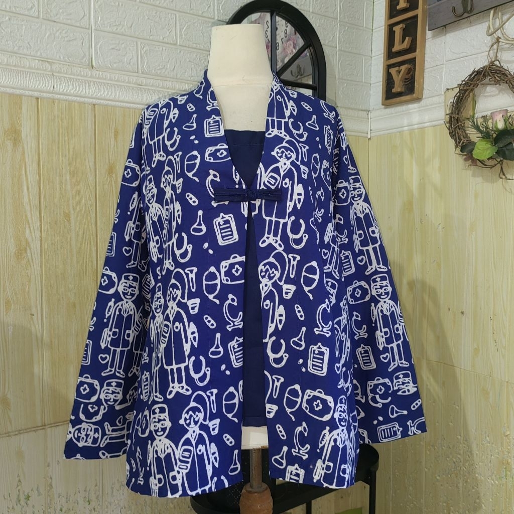 Blus batik cap medical dokter