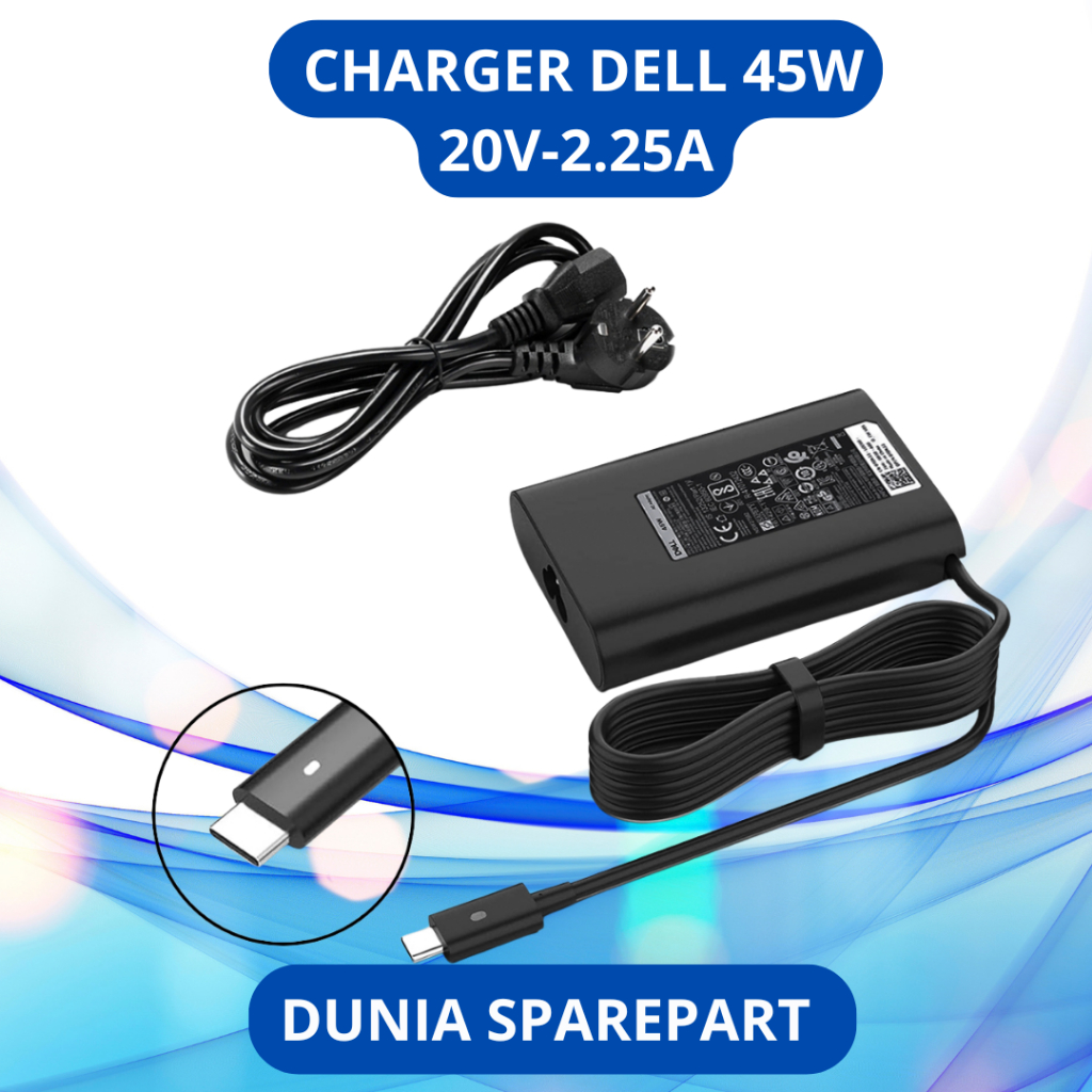 New Genuine Dell 45W USB-C Power AC AdapterWith Cord AA45NM150