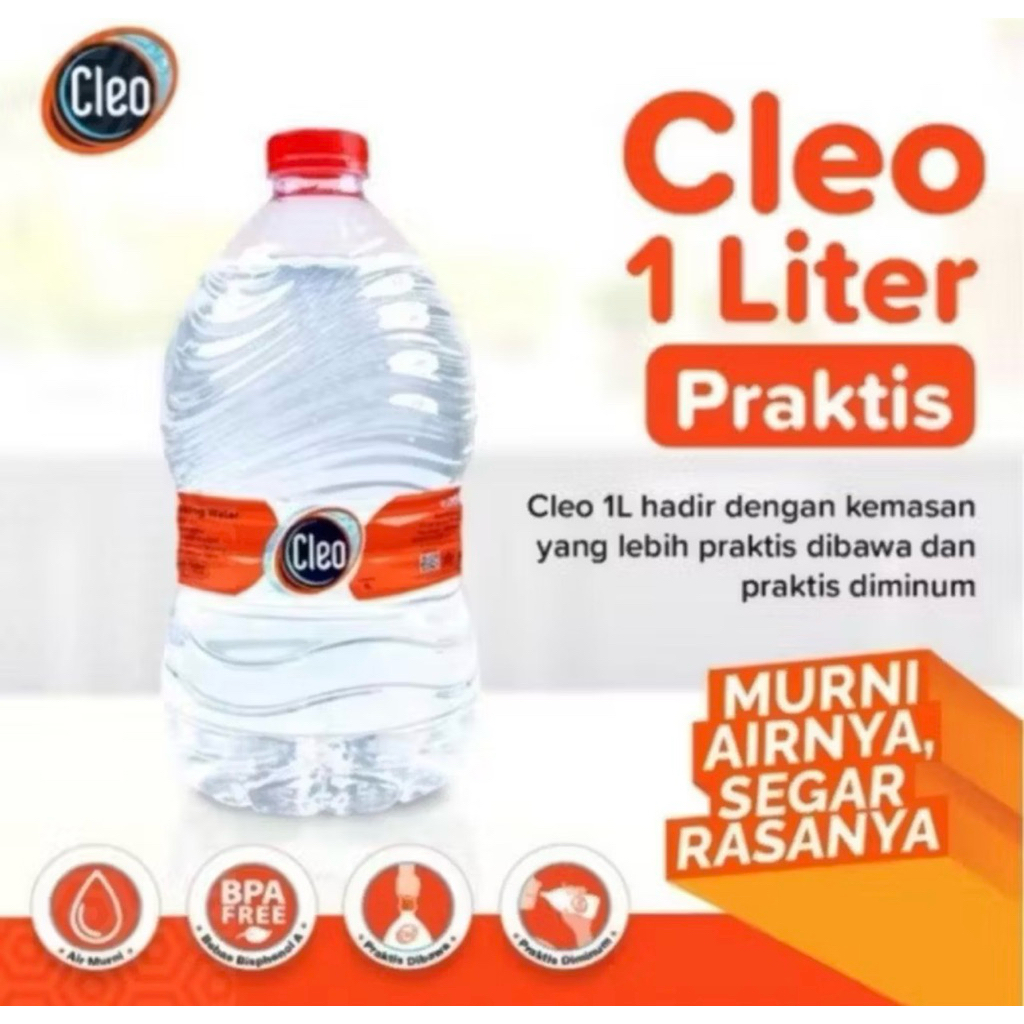 CLEO Air Minum 1 Liter - 1 Botol