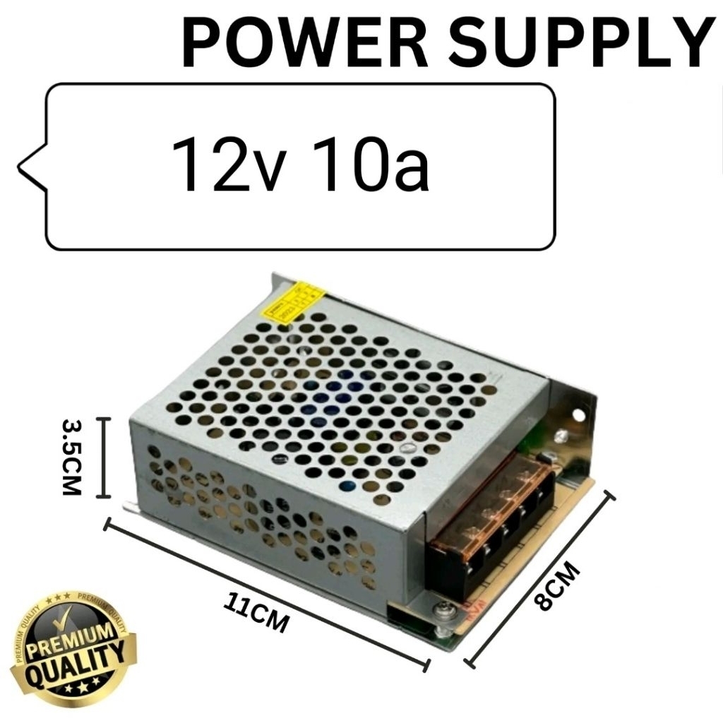 travo top jaya power supply 12v10a jaring buat kamera cctv led 120w