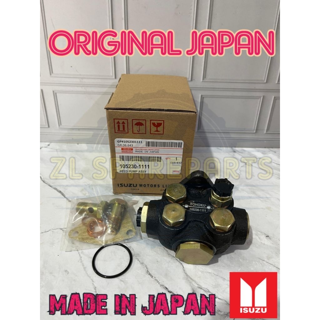 FEED PUMP ASSY POMPA SOLAR ISUZU ELF NKR71 NKR 71 EURO 2 ORIGINAL JAPAN ASLI