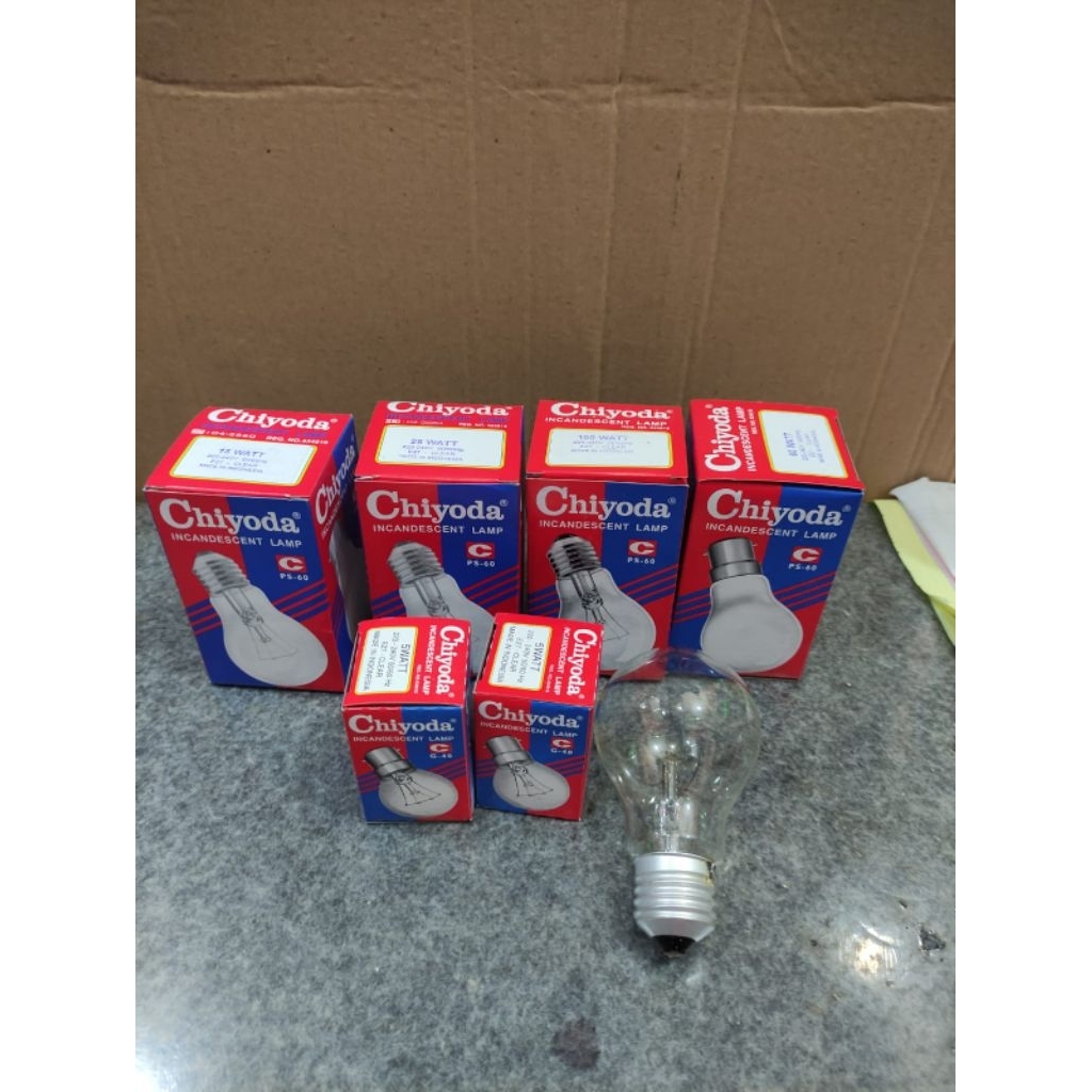 Lampu pijar chiyoda lampu ayam chiyoda free bubble