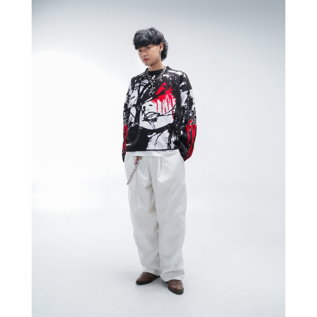 CLV | Knite wear | cardigan | unisex |sweater rajut pria/wanita | FACE HAIMA