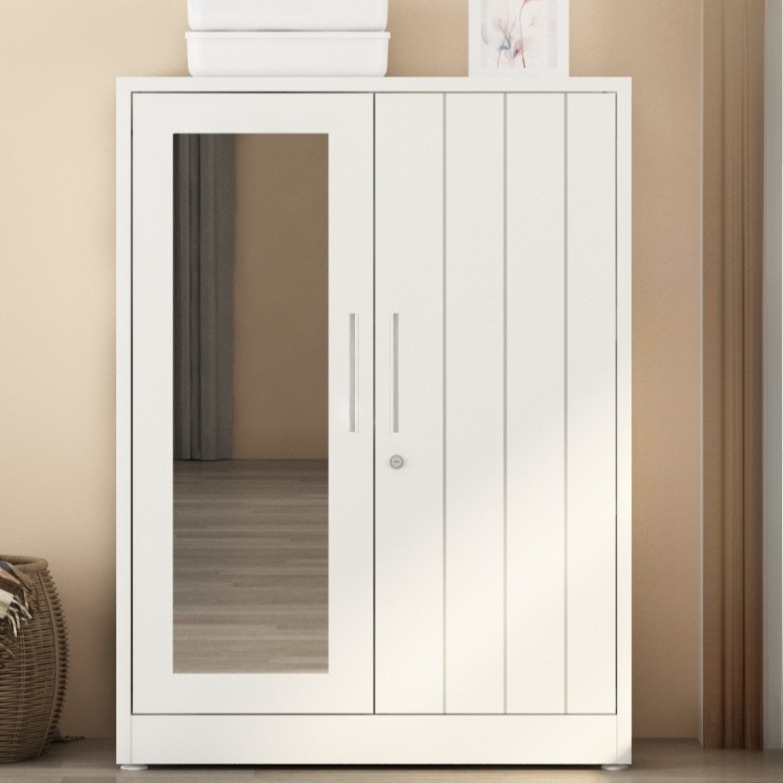 RAS GRATIS ONGKIR DAN PENGEMBALIAN NEW LEMARI PAKAIAN BESI DENGAN 2 PINTU SWING / LEMARI PAKAIAN ANA