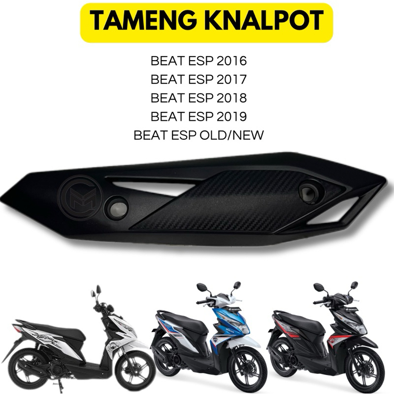 ( TAMENG KNALPOT BEAT FI 2017 ) Tameng / Cover Tutup Knalpot Honda Beat fi 2017 Tameng Knalpot BEAT