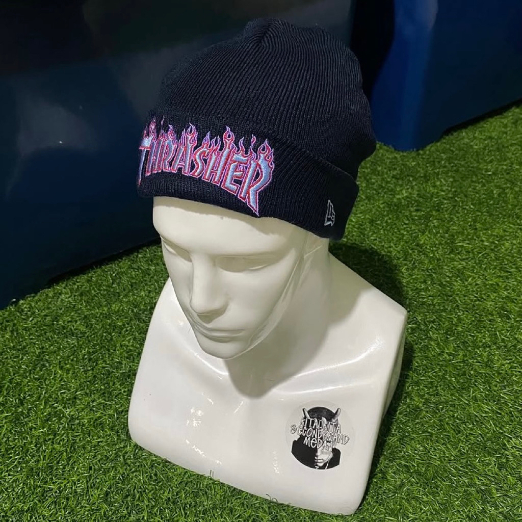 Thrasher Flame New Era Beanie Original