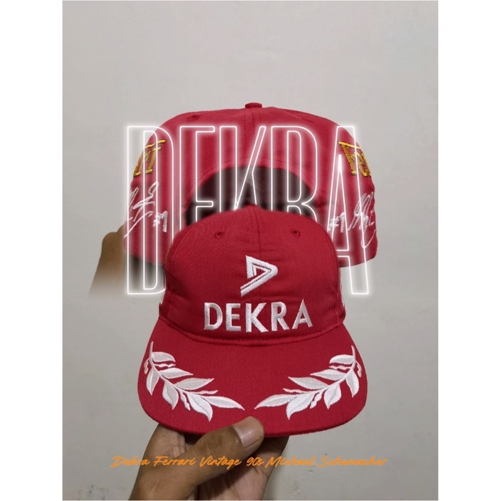 Topi F1 Dekra Scuderia Ferrari Vintage 90s Michael Schumacher